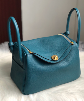 에르메스 린디백26 베르트보스포르 금장 소가죽